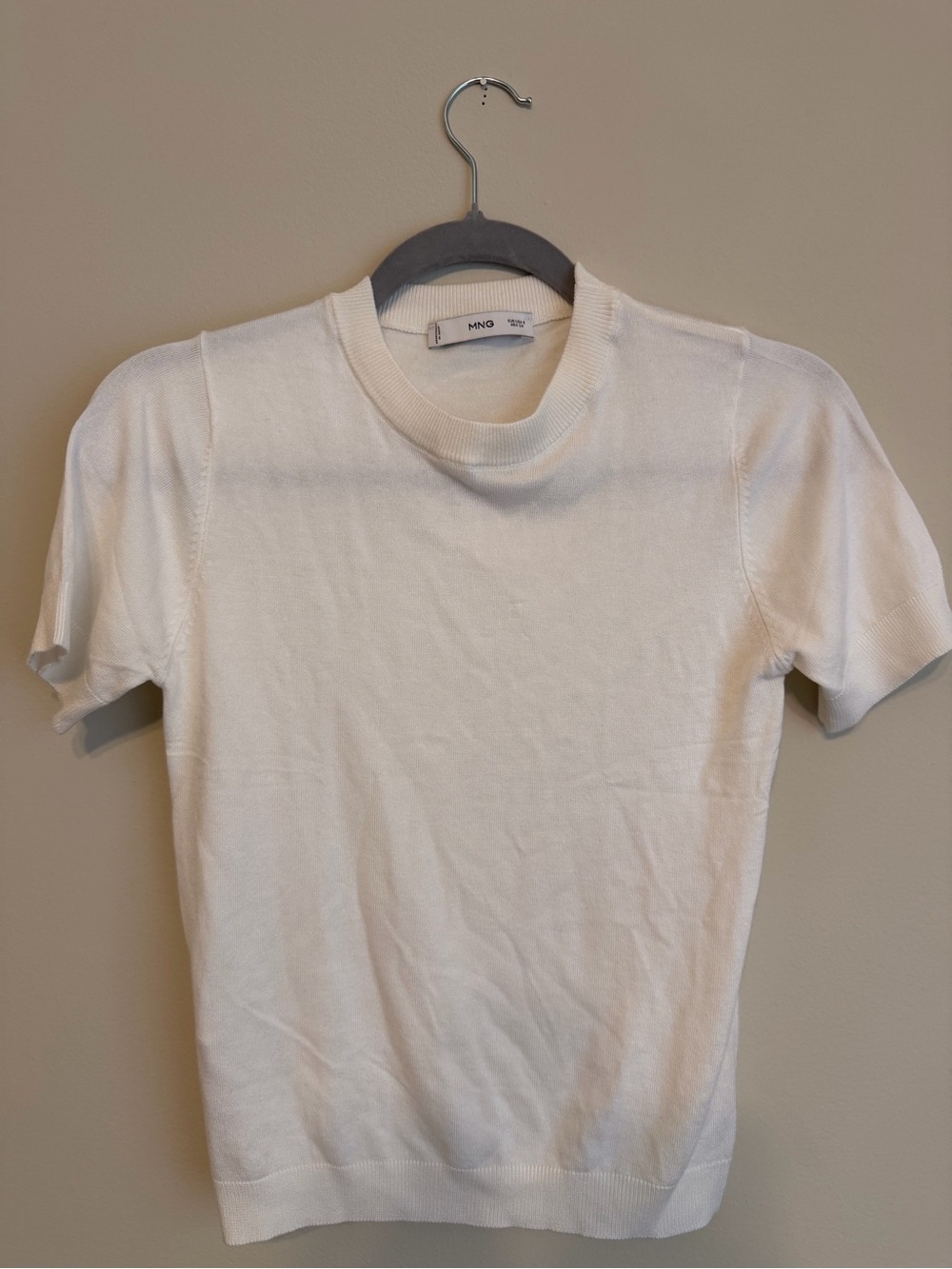 Mango Crewneck Shirt in White